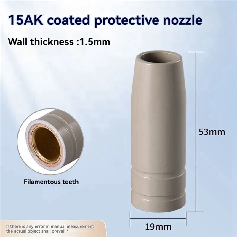 A76K 12 pezzi Supporto punta ugello 15AK Supporto punta ugello MIG Saldatura MIG Saldatura Punto pin di contatto Kit ugello copertura