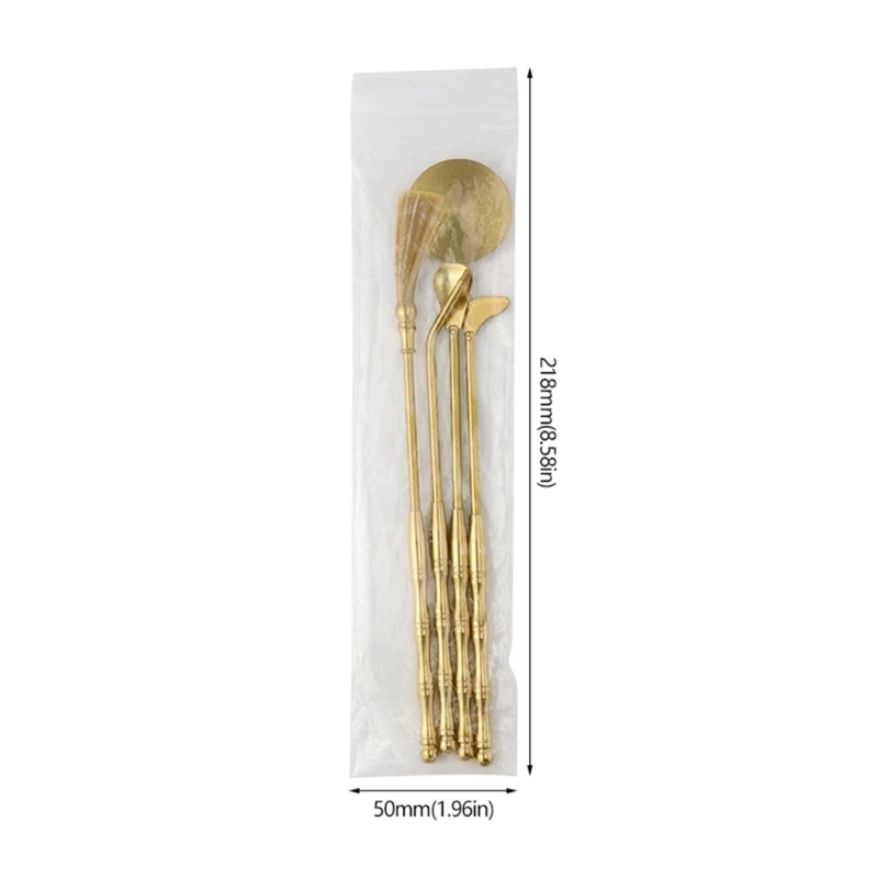 Incenses Preparation Making Kits 4Pcs Brass Utensils for Personalizing Scents