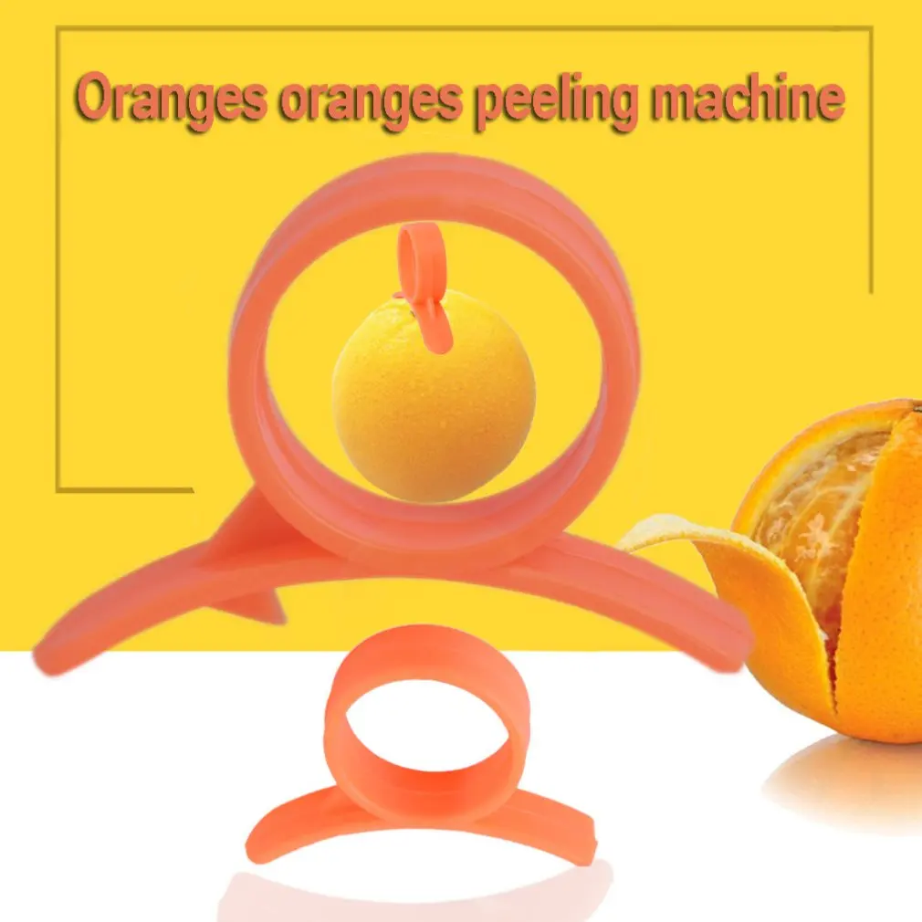 ครัว Gadgets Creative ยาวส่วนคู่มือส้ม Peeler ส้มขนาดกะทัดรัดและปฏิบัติ Helper