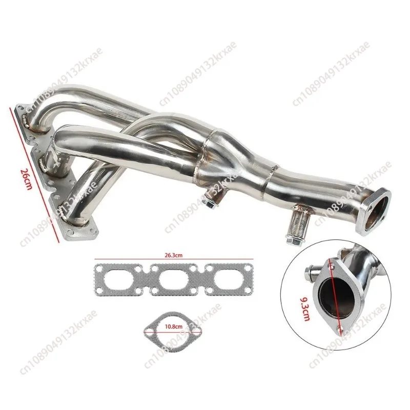 Suitable for BMW E46 325i modified head exhaust system stainless steel exhaust pipe