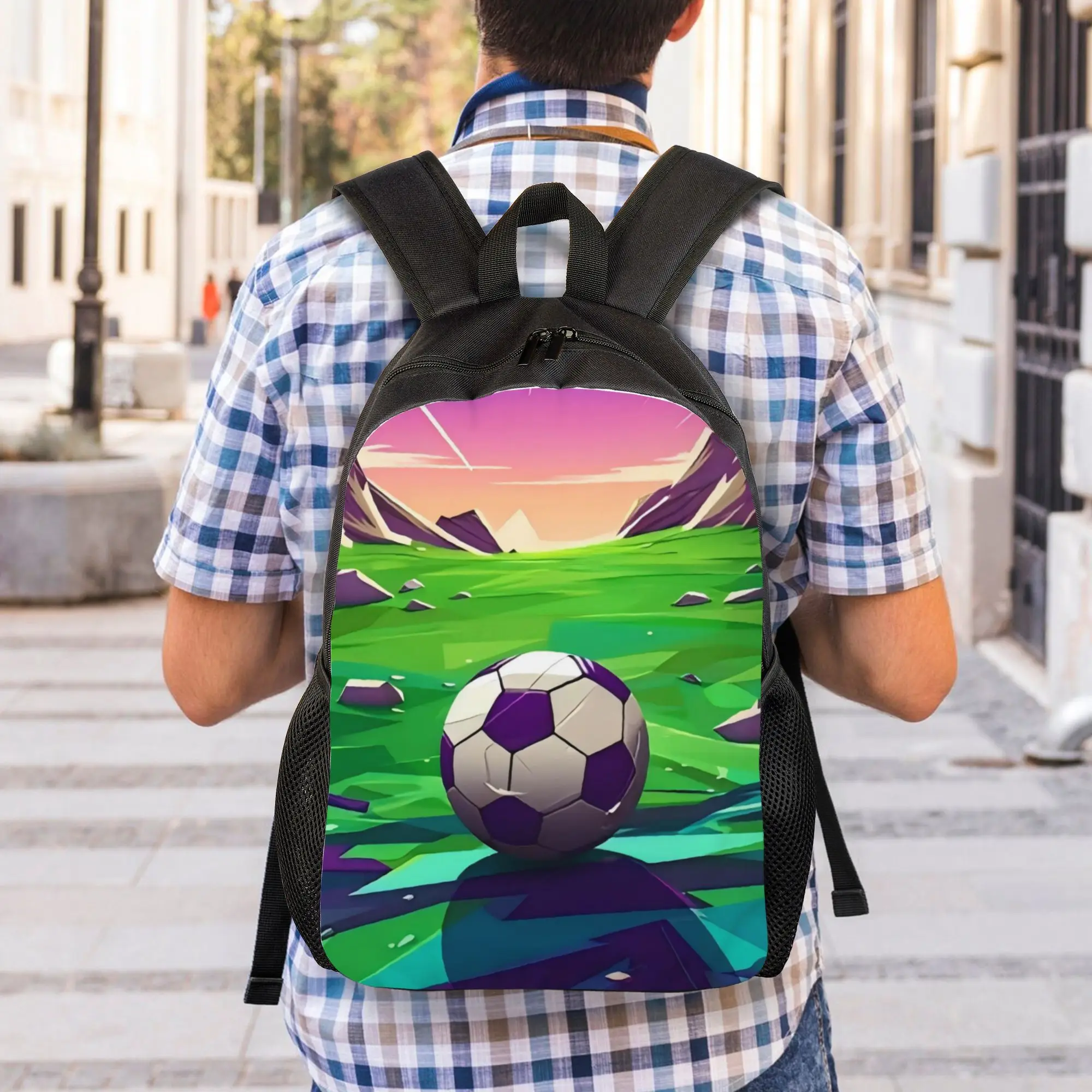 Back to school season Soccer Football Fan Merch 70 Backpack  Male Lady New Backpack