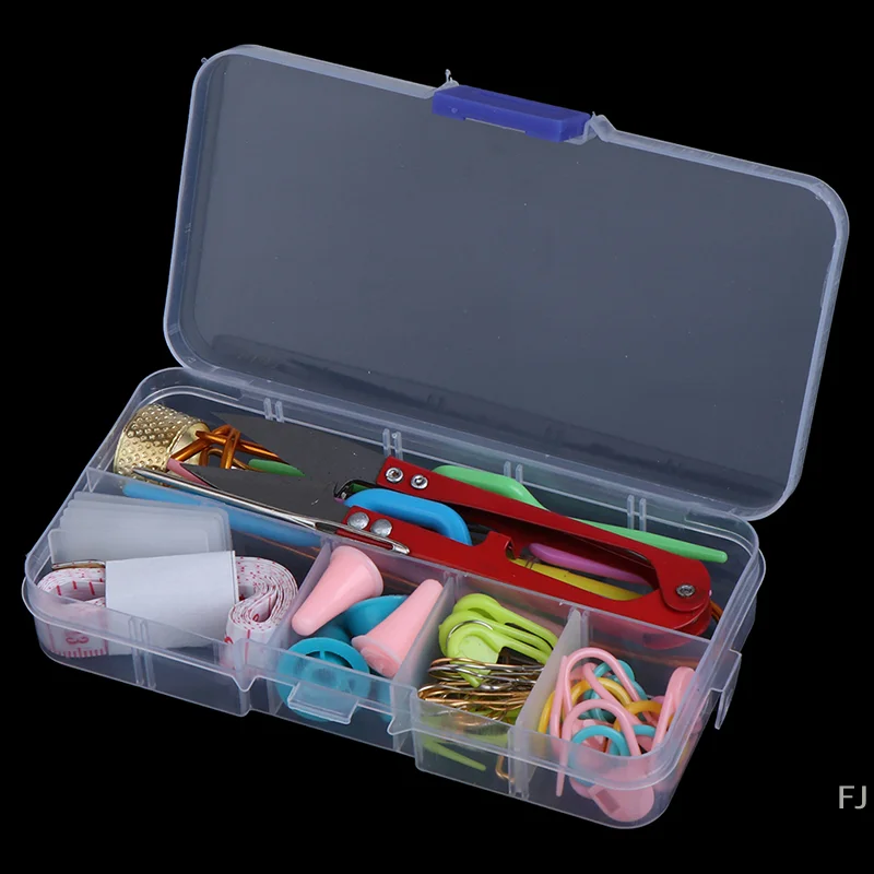

[YU] knitting magic tool box hook needle DIY red embroidery knitting crochet accessories knitting wool knitting tool box set