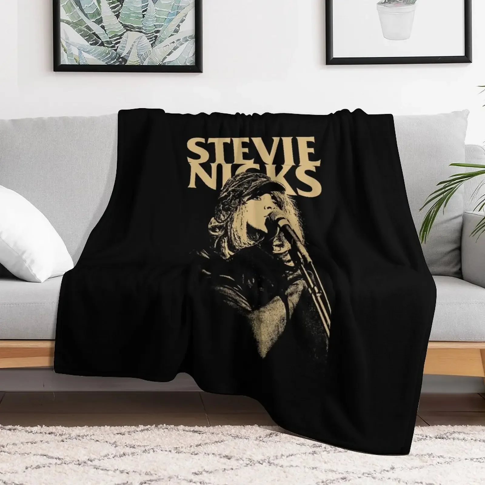 anime portrait stevie nicks,stevie nicks,stevie nicks,stevie nicks Throw Blanket Flannel Quilt Blankets