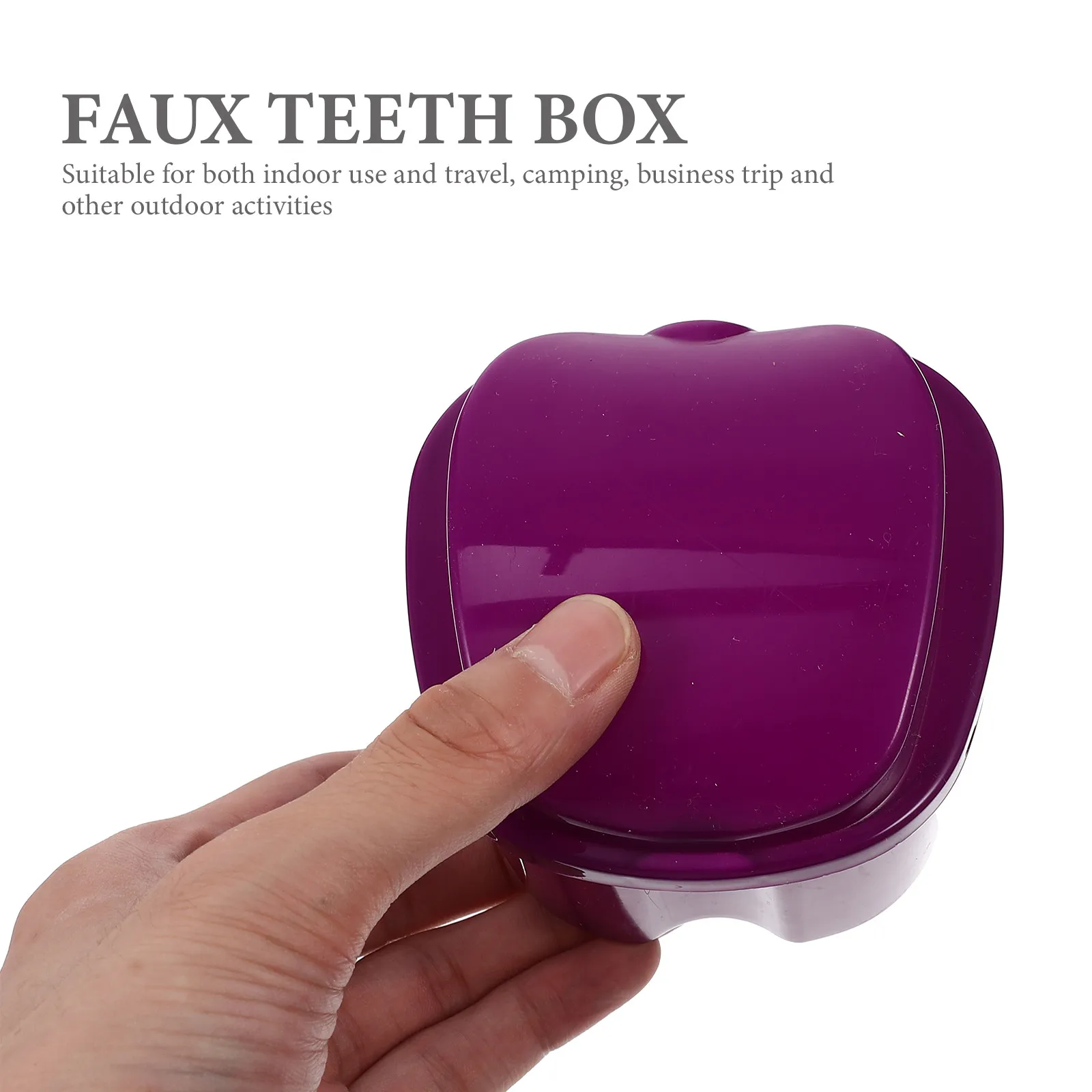3Pcs Denture Storage Case Portable False Tooth Holder Travel Retainer Container Breathable Compact Design Drain Shelf