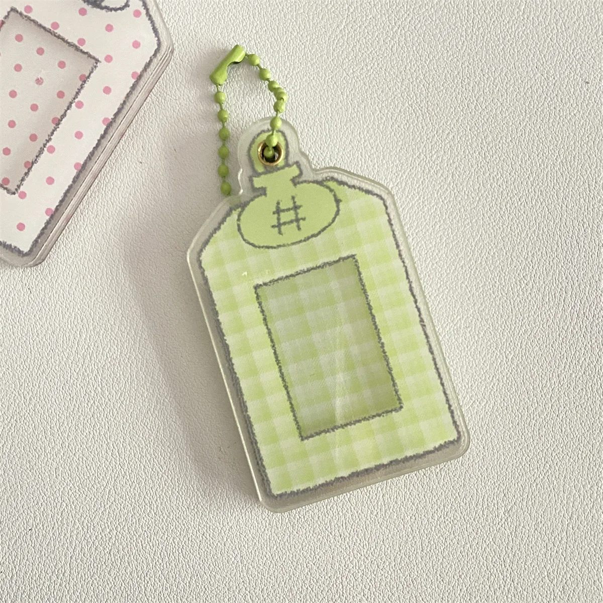 

Card Holder Keychain Acrylic Keychain Schoolbag Charm 1 Inch Bag Charm For Schoolbag Friend Gift Gift Exchange