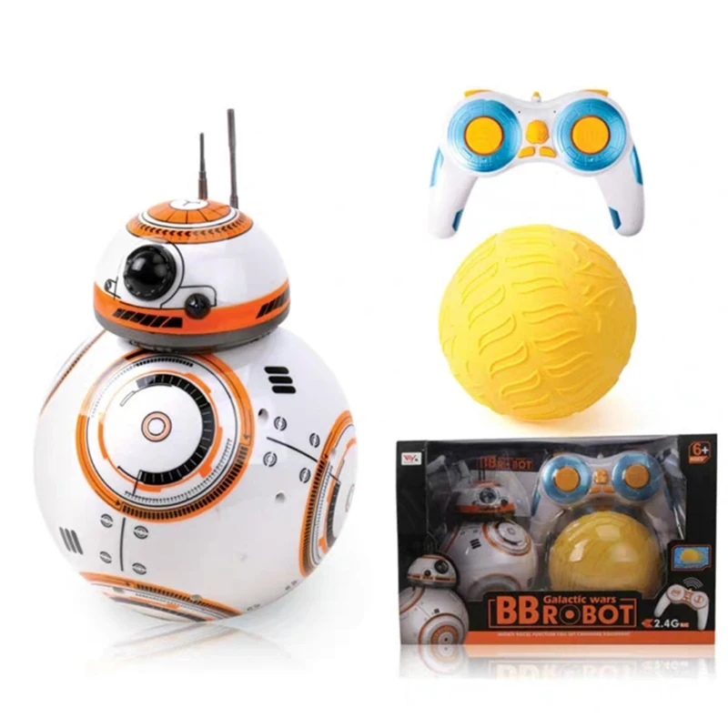 Disney Star Wars Smart Remote Control Bb 8 Robot 2.4g Remote Control Doll Spherical Robot Model Toys For Children Gift