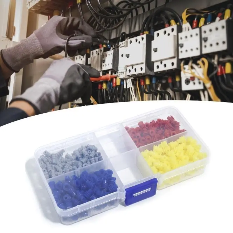 652F Rubber Grommet set Heavy Duty Rubber Cable Grommets Rubber Grommet Selection 400pcs for Cable Insulation & Protections
