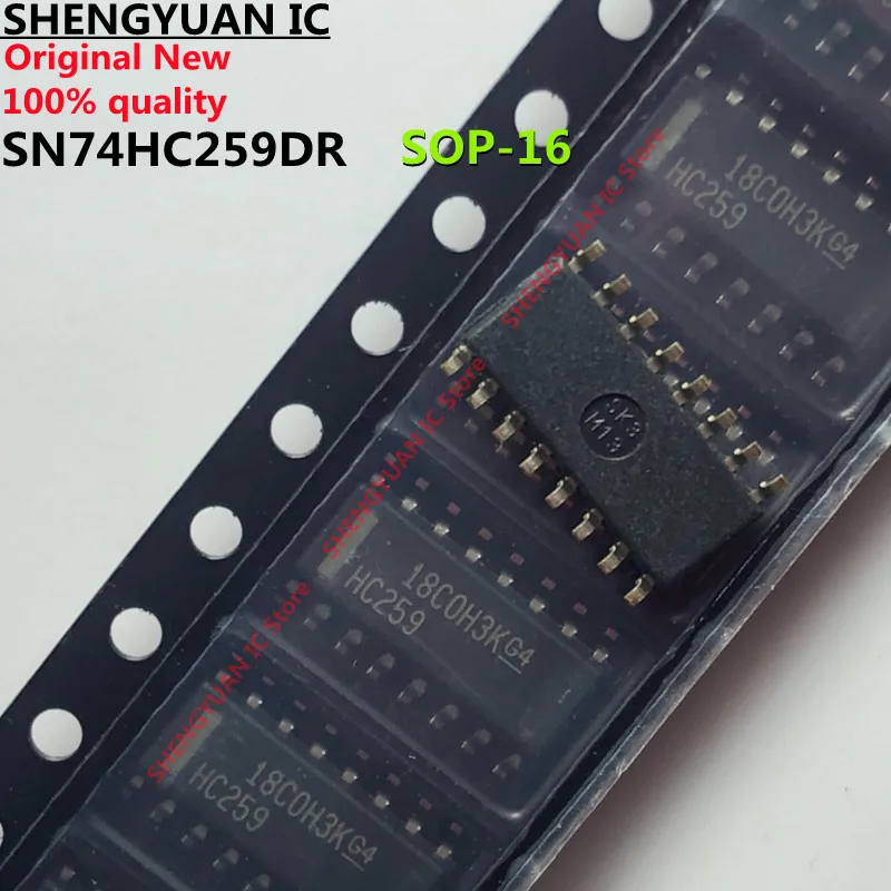 10 pcs SN74HC259DR Marking: HC259 SOP-16 SN74HC259 74HC259  8-BIT ADDRESSABLE LATCHES 100% new imported original 100% quality