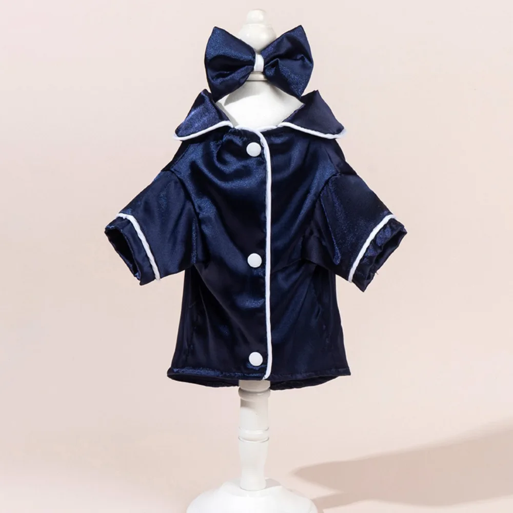 

Luxury Soft Pet Silk Pajamas XS/L Thin Fabric Dog Shirt Comfortable Skin-friendly Cat Clothes Home Use