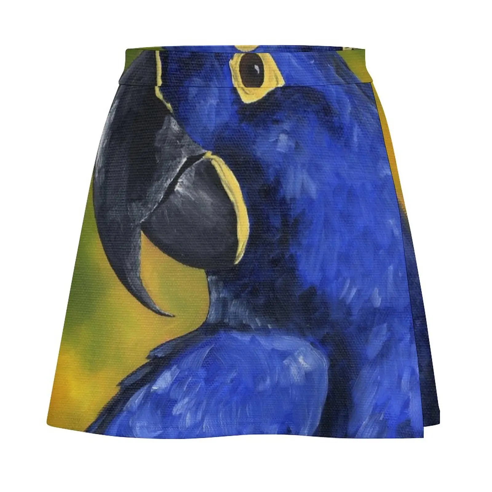 Hyacinth Macaw Parrot Mini Skirt korean style clothes new in clothes elegant skirts for women