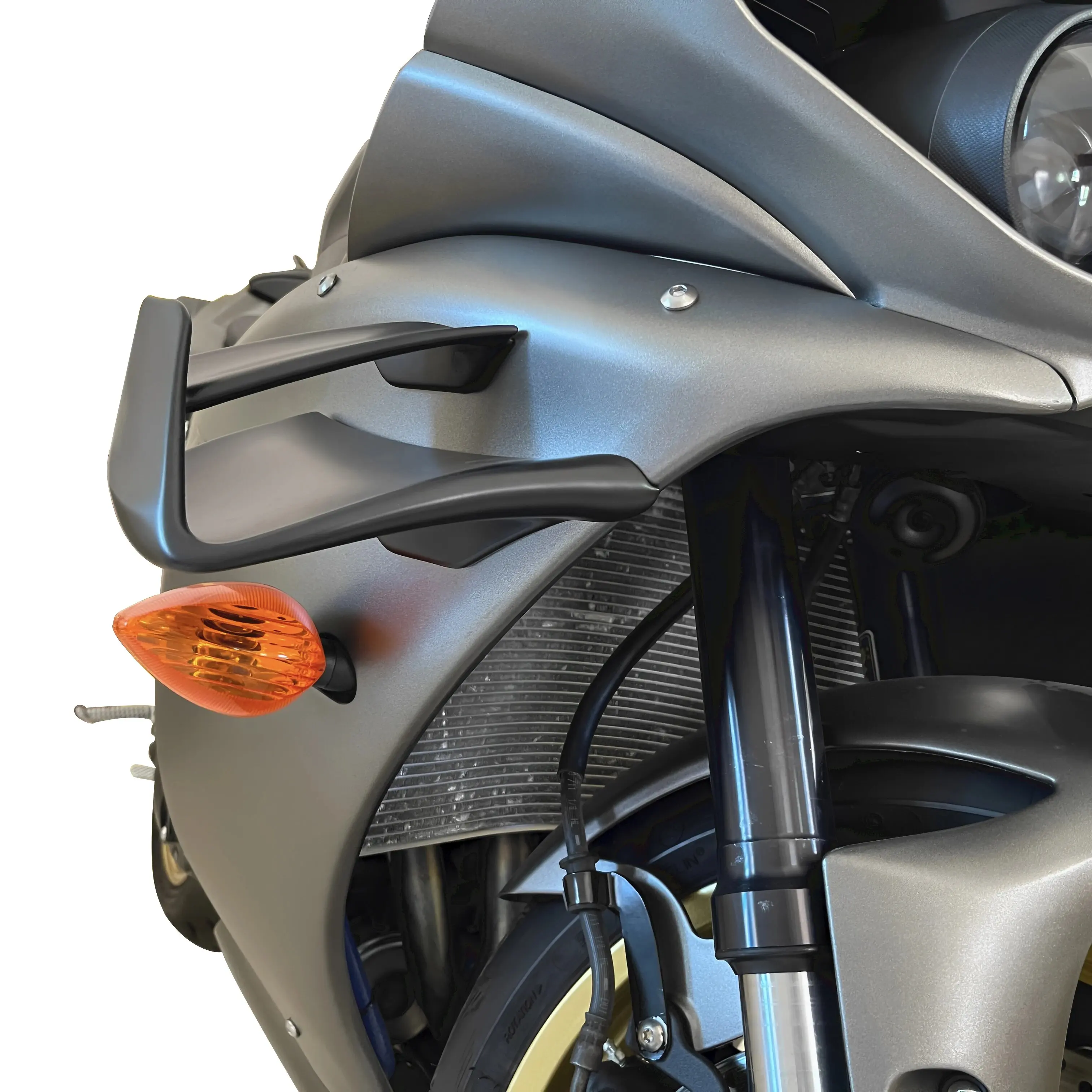 

for Yamaha YZF-R1 2009 -2014 Motorcycle Accessories abs black Front Aerodynamic Fixed Wing r1 Spoiler Side wing Aileron Kit