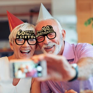 عيد ميلاد سعيد حفلة نظارات ورقية ، أسود وذهبي ، 18 30 ، 40 ، 50 ، 50 ، 50 ، زخرفة حفلة عيد ميلاد ، 18 ، 30 ، 40 ، 50 ، 60 ، 70 سنة دعامة صور أعلى 6 بيع 60 و 70 ازياء - No4