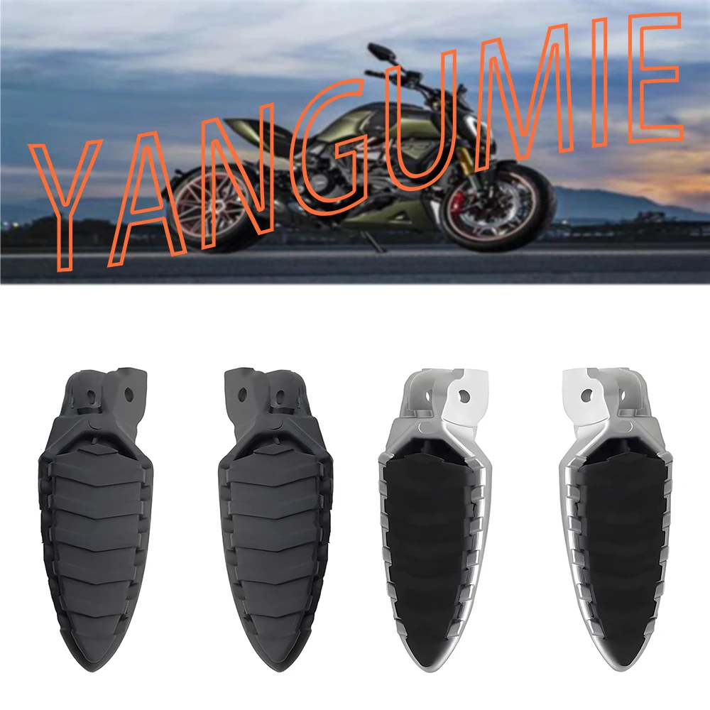 

Motorcycle Accessories Footrests Pedal Bracket Motocross Foot Peg Rest Stop Rubber For DUCATI Diavel 1260 Diavel 1200 2011-2022