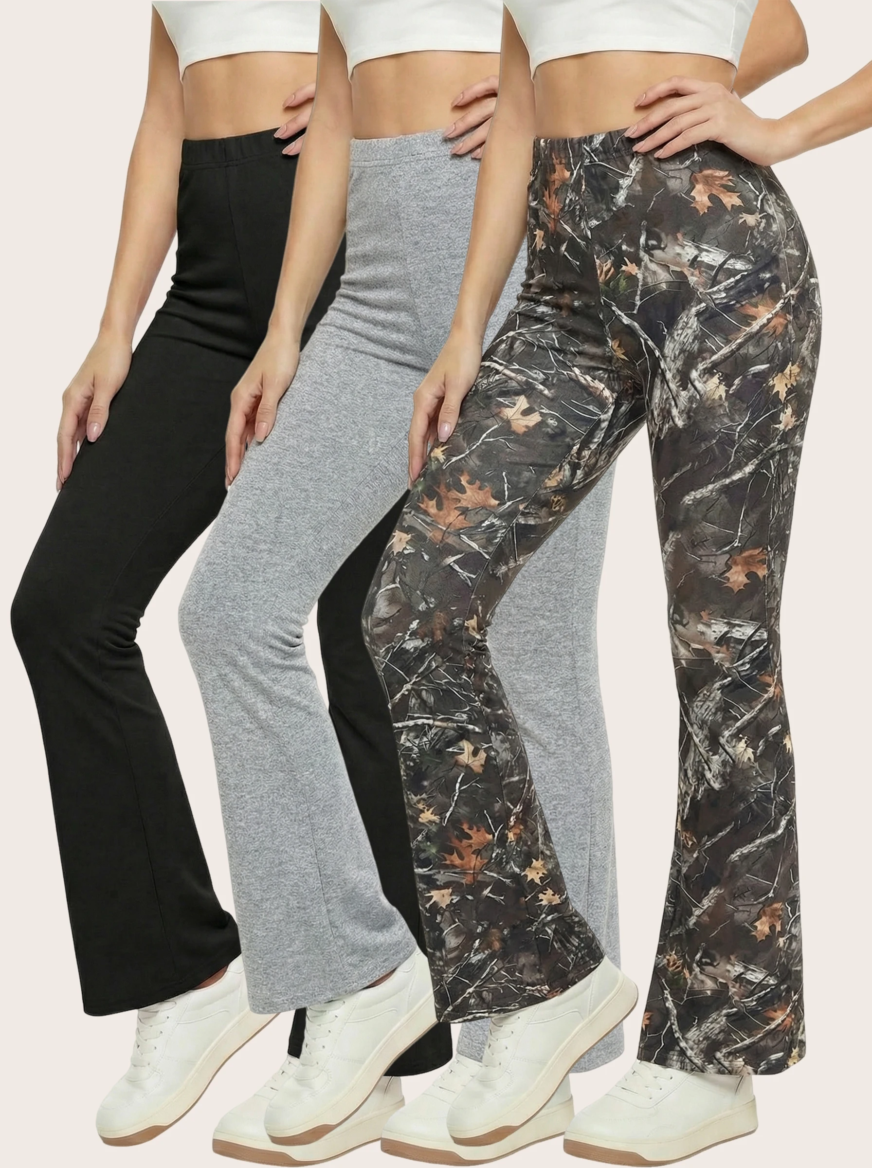 

Женские расклешенные брюки, повседневные облегающие расклешенные брюки, наряд для прогулок, осенняя одежда