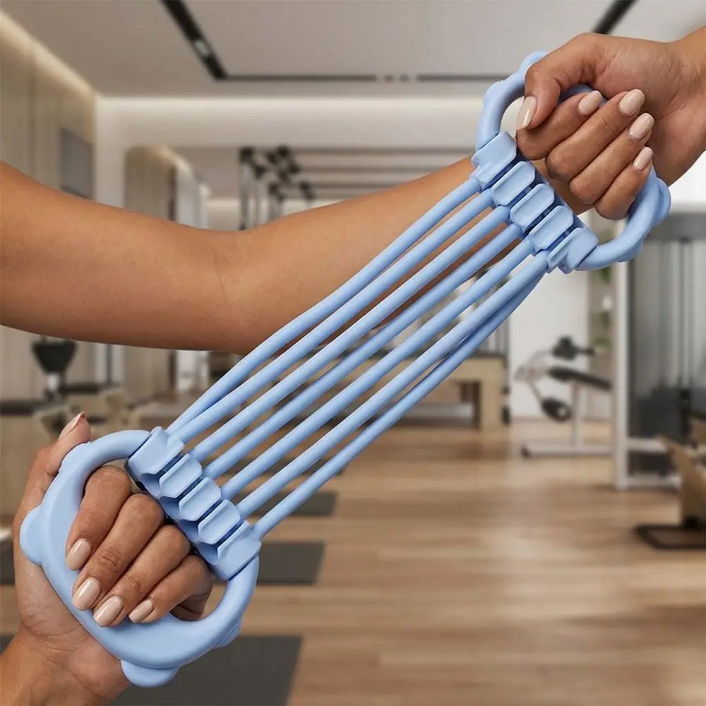 8-Shaped Design Yoga Elastic Band Adjustable Elastic Back Shoulder Shaping Elastic Pull Trainer Muscle Stretching Chest Expander