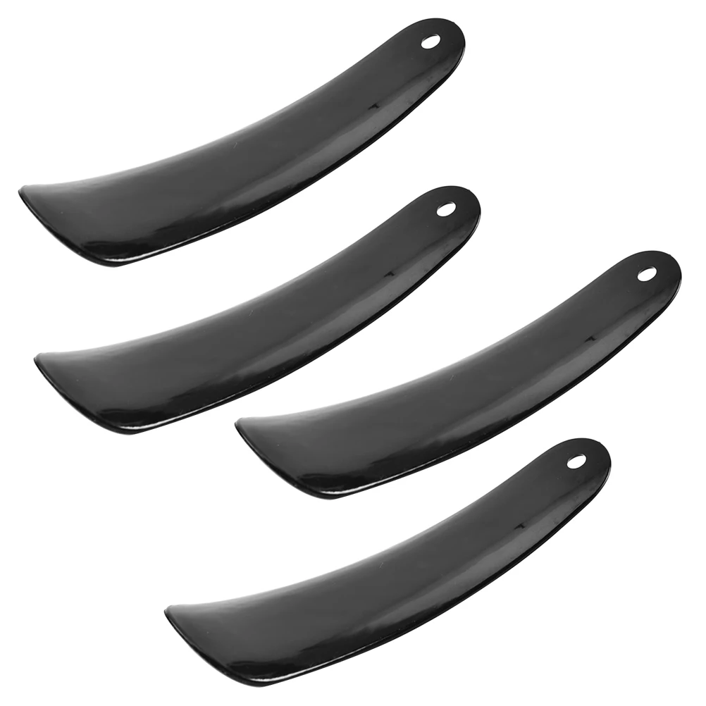 

10pcs Long Shoehorn Tools Black Lightweight Plastic Durable Ergonomic Home Office Travel Shoe Horn Long Handle Shoehorns