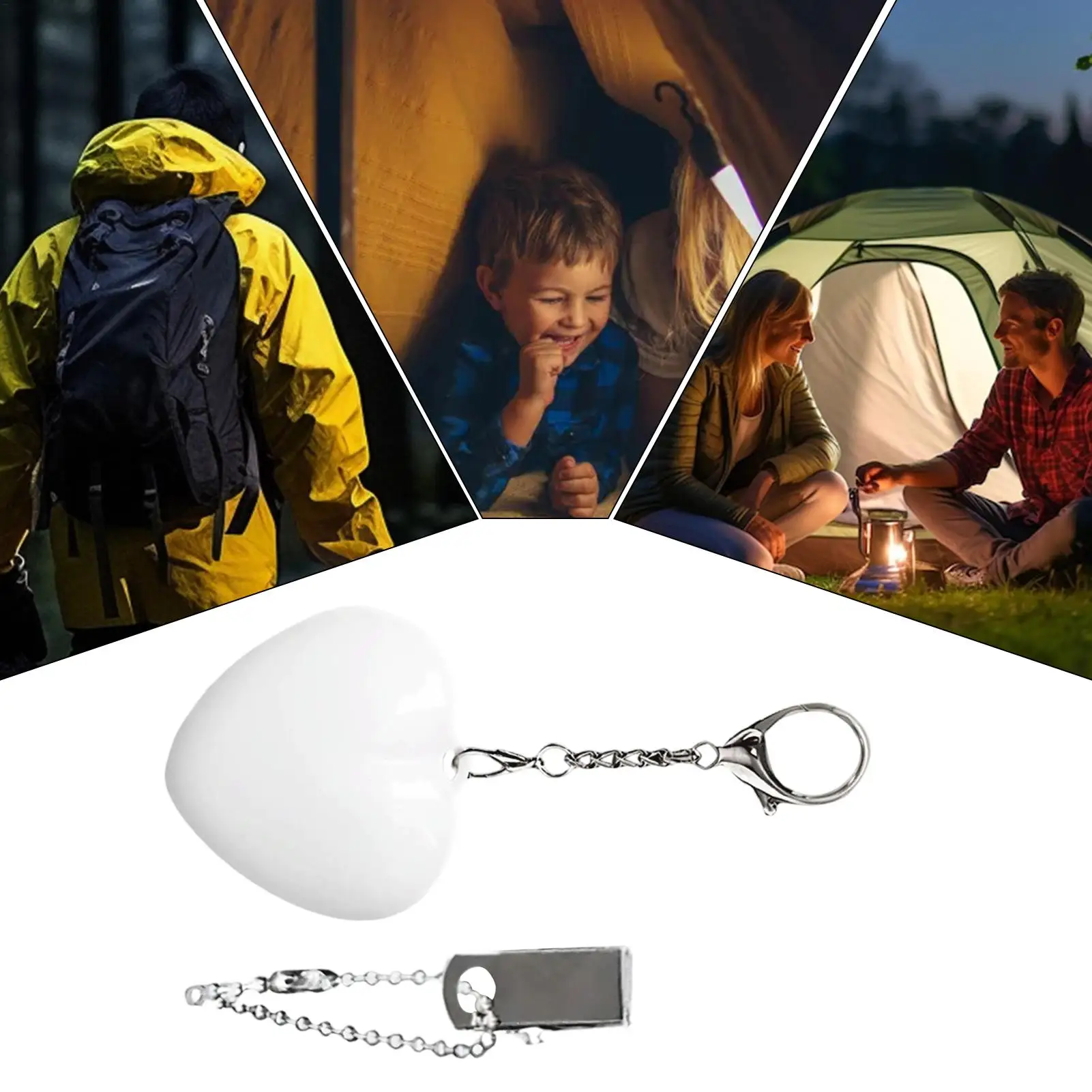 1 قطعة محفظة توهج القلب ضوء LED الاستشعار التلقائي محفظة ضوء اللمس المنشط حقيبة يد ضوء حقيبة يد ليلة ضوء حقيبة يد محفظة مصباح