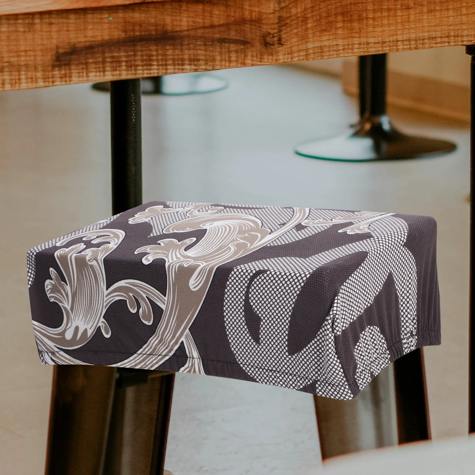 

2Pcs Elastic Chair Covers Milk Silk Fabric Waterproof Dust Proof Slipcover for Dining Chairs Bar Stools Living Room Furniture