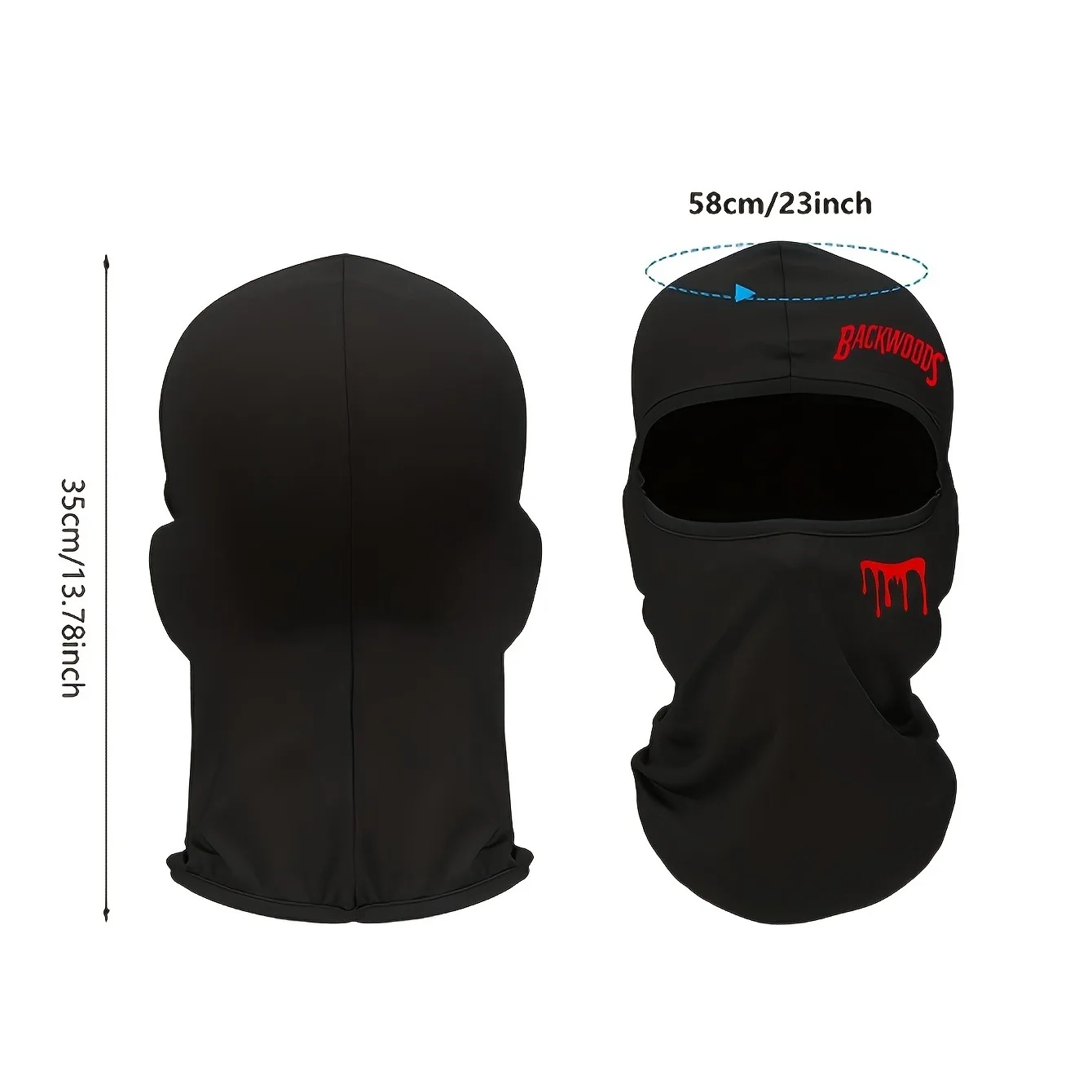 1 قطعة/2 قطعة قناع وجه عالمي لركوب الدراجات في الهواء الطلق للجنسين للفصول الأربعة، قبعة مقنعة مرنة قابلة للتنفس سريعة الجفاف #2