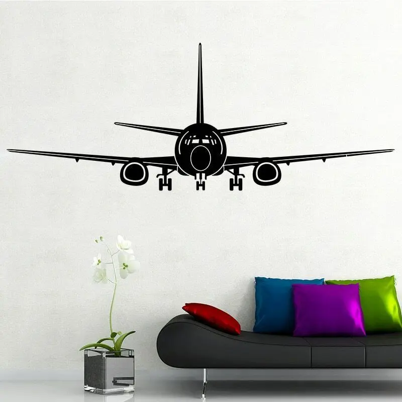 Airplane Wall Stickers Home Decor Aircraft Art Wall Decals Decoration Kids Room Bedroom Sticker Removable Wallpaper