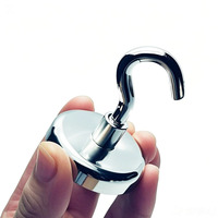1-10 Pcs Neodymium Magnets Super Strong Hooks Load-bearing Home Kitchen Bar Storage Magnet Hooks Bathroom Hangers Magnet Hook