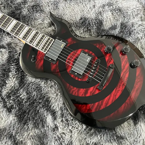 중국 일렉트릭 기타, 마호가니 바디 및 메이플 넥, 레드 컬러, 6 현 