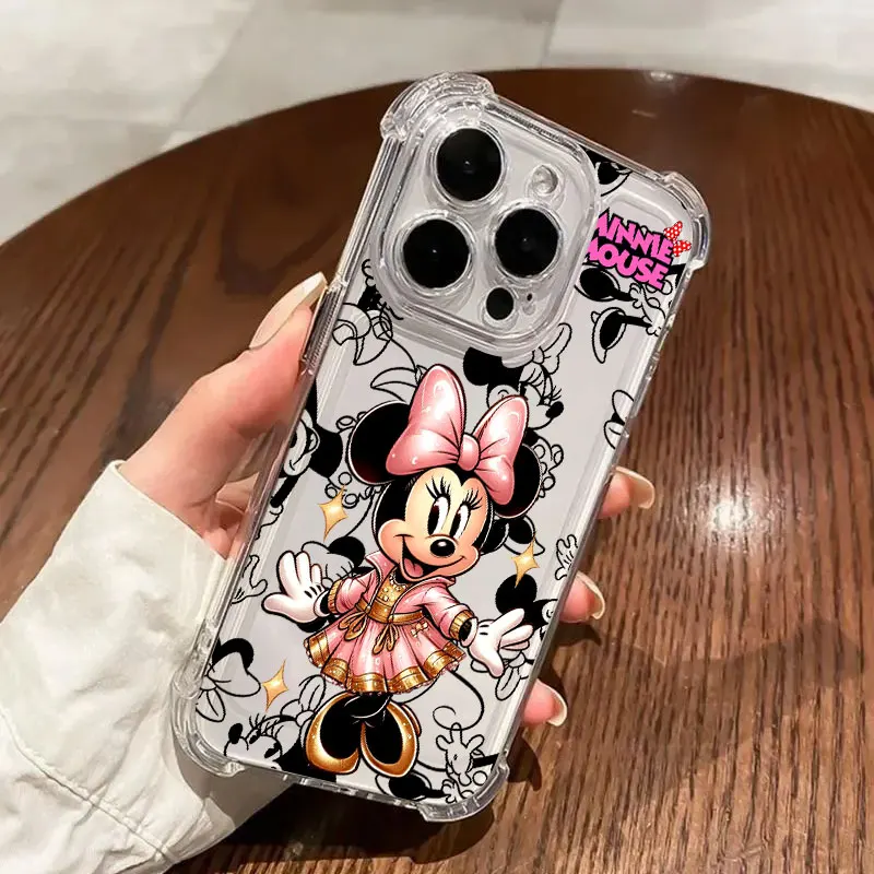 Disney Minnie Mouse Case For Samsung Galaxy A17 A37 A57 A07 A56 A26 A36 A06 A16 A55 A35 A25 A15 A05 A54 A52 A34 Soft Clear Cover view 6