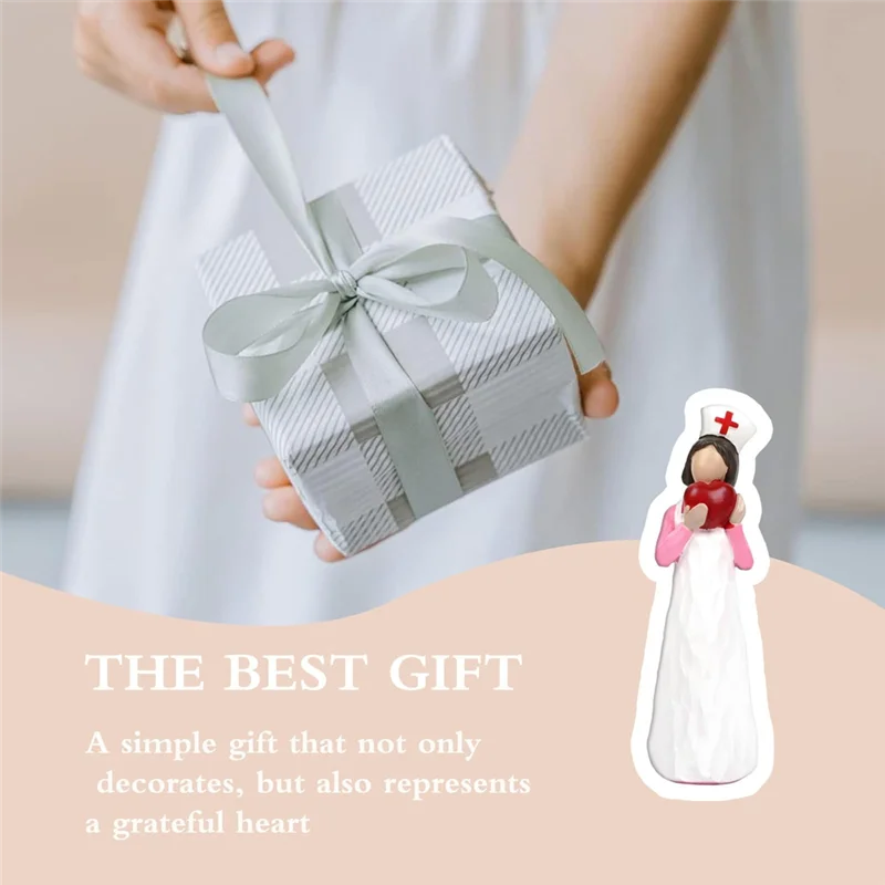 

ABHB-Скульптура медсестры-Ручная работа, фигурка медсестры из смолы, подарок для женщин, подарок медсестры, декор офисного стола