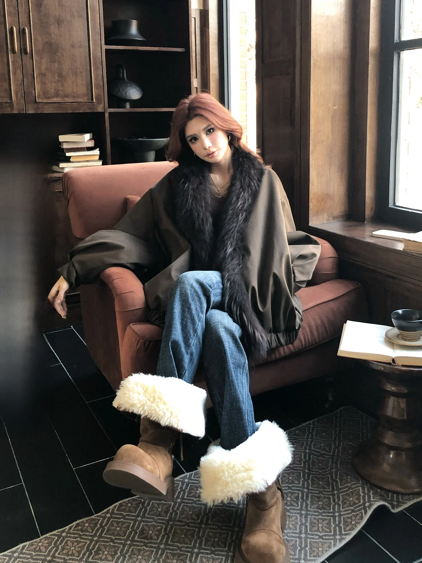 

Женская длинная парка из белого гусиного пуха с двусторонним меховым воротником, легкая, теплая, зимняя верхняя одежда