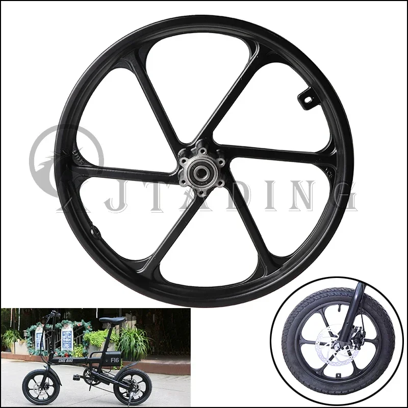 

Motorcycle 16 inch Aluminum alloy Wheel Hub 16x1.75 Disc Brake Front Rim For Electric Scooters E-bike Folding Bicycles Parts