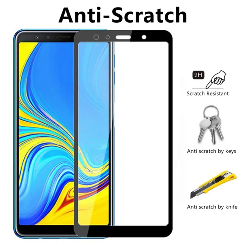 protective glass for samsung a7 2018 a750 a730 screen protector tempered glas on galaxy a 7 7a a72018 750 730 glass safety film