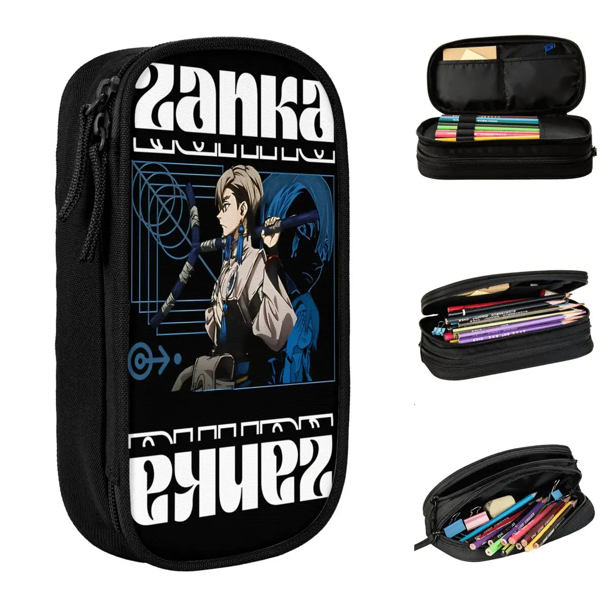 

Gachiakuta Zanka Anime Pencil Case New Pen Holder Bag Girls Boys Large Storage School Supplies Cosmetic Pencilcases