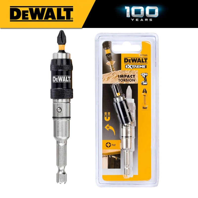DEWALT Impact Driver Flexible Shaft Rod 1/2 Square to 1/4 Hexagonal Bit Extension Rod Straight to Angle Adaptor 7505