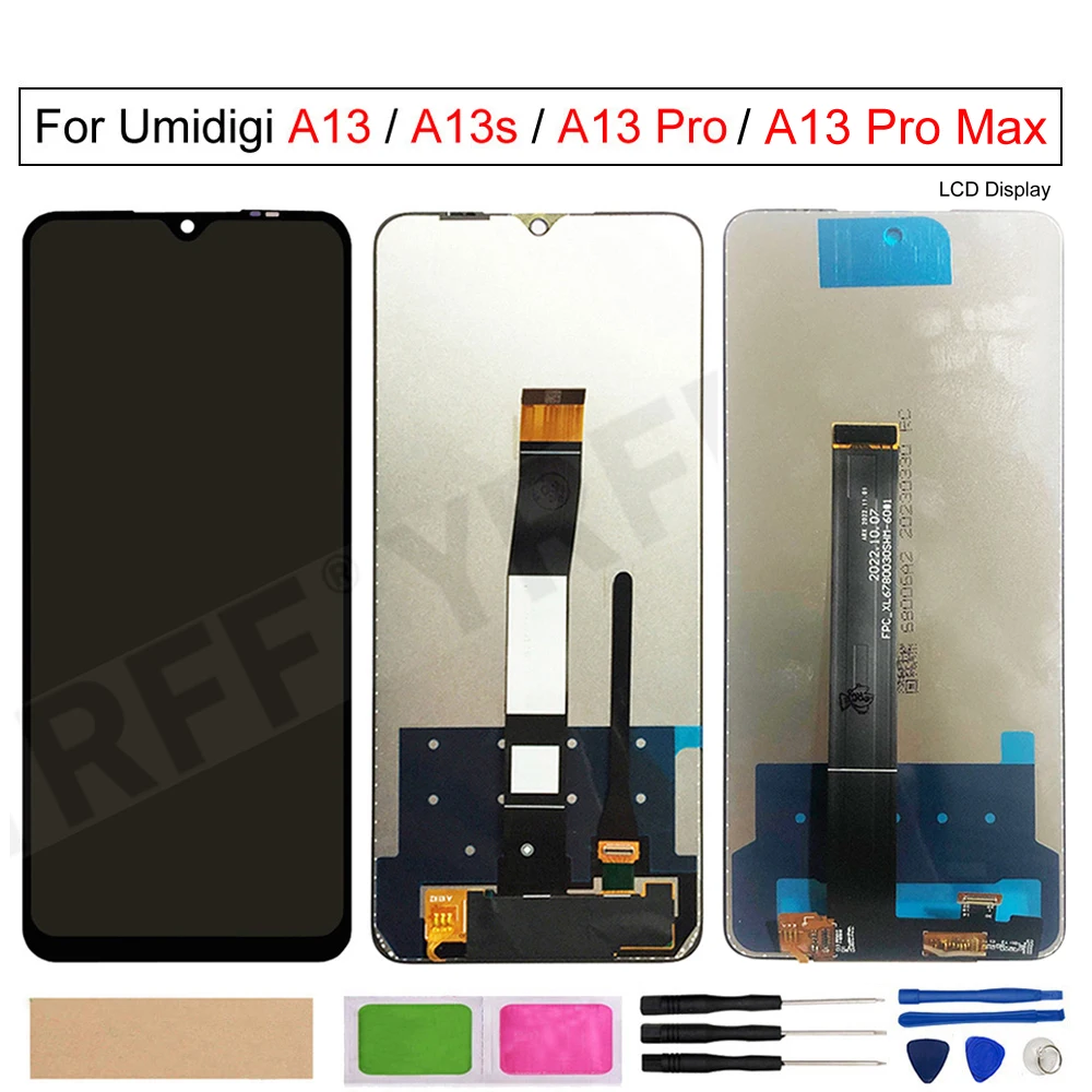 For Umidigi A13 Pro Max/A13S LCD Display Touch Screen Digitizer Assembly,Mobile Phone Screen Repair Parts,Free Shipping