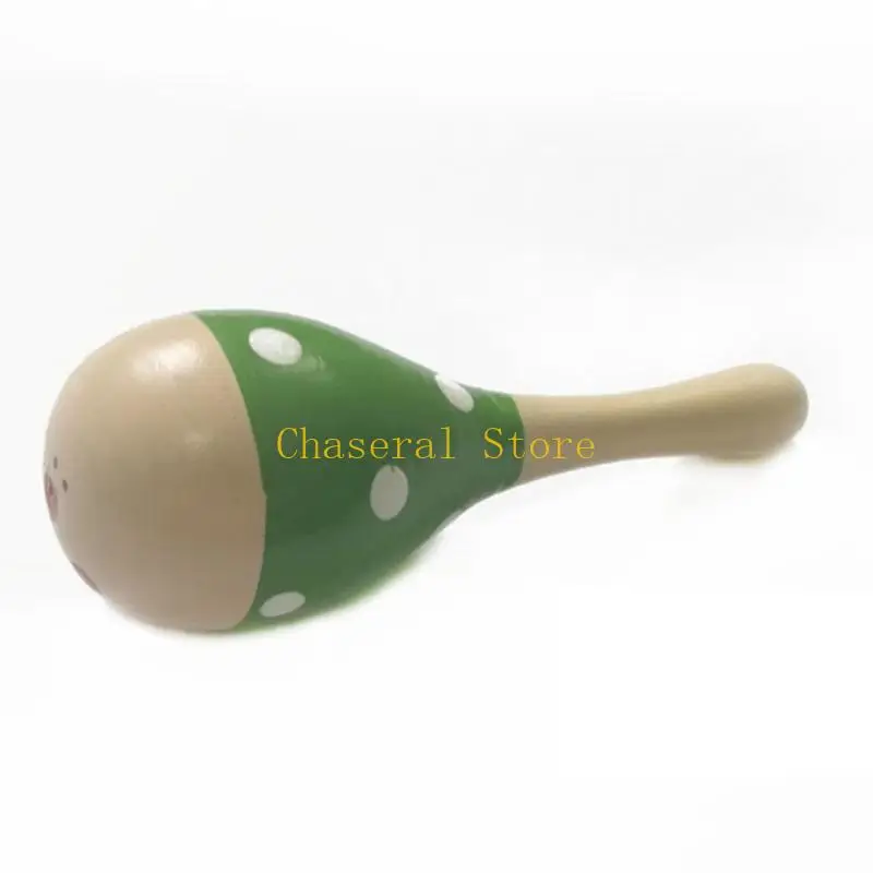 E7CE Mini en bois Rattles Egg Shaker Kids Musical Party Favor Kid Baby Shaker Sand Hammer Toy couleur aléatoire)