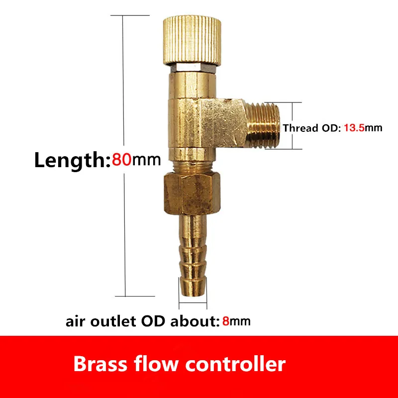 1PC Carbon Dioxide Meter Flow Gauge Argon Gas Meter Ar Accessories CO2 Flow Tube Floating Bead Pressure Reducing Valve Air Outle