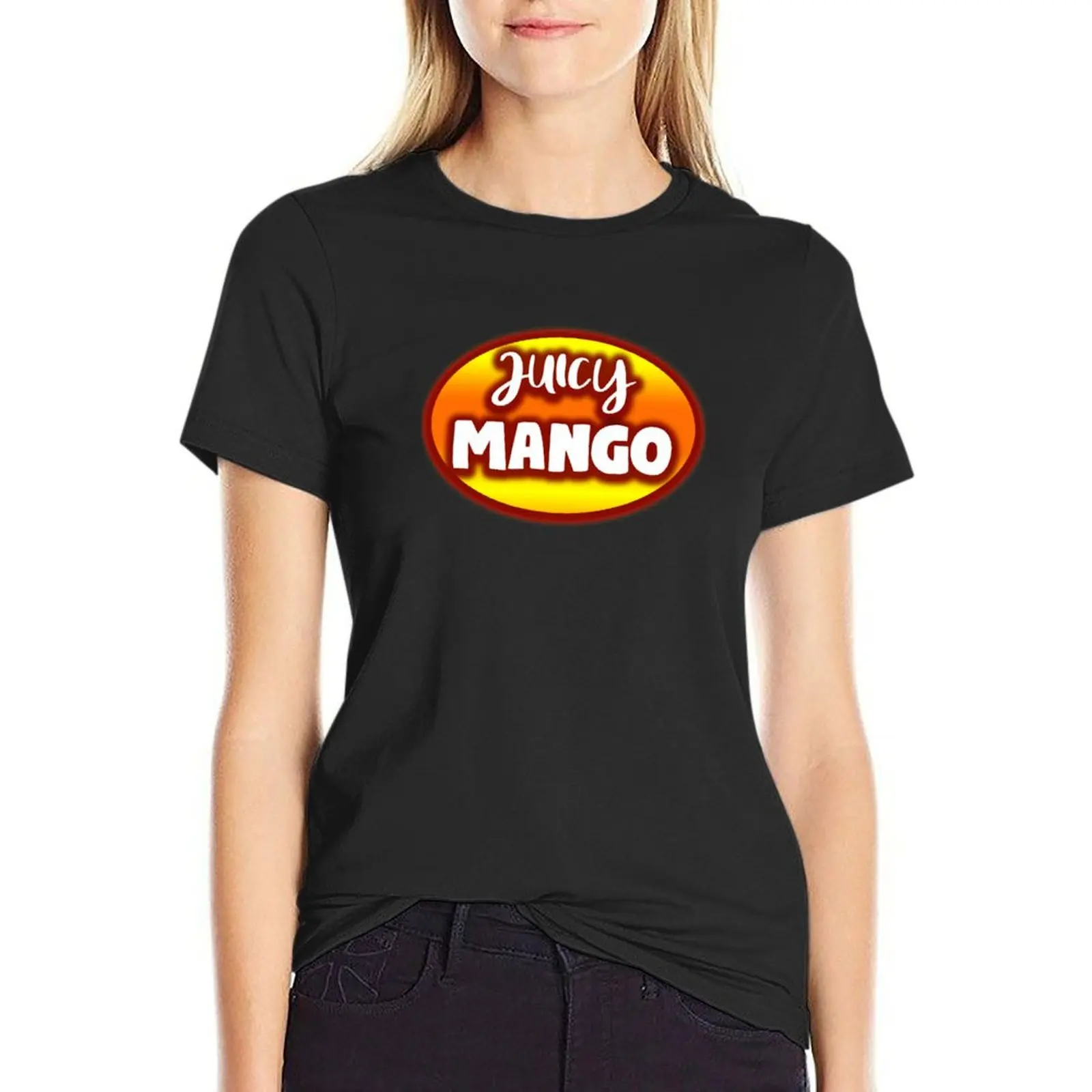 Juicy Mango T-Shirt quick drying funnys blacks cute t-shirts for Women