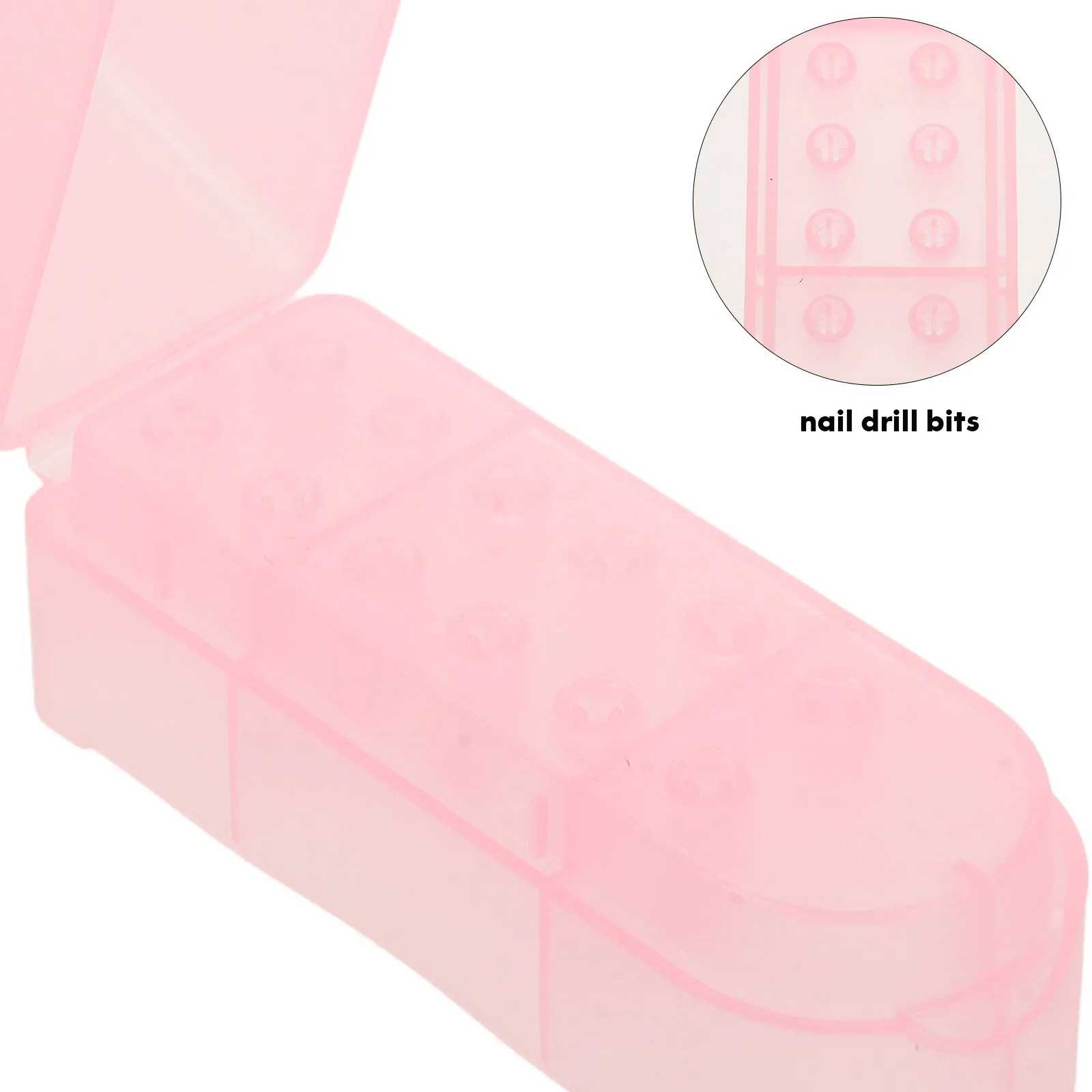 

Nail Drill Bits Storage Box 30 Slot Plastic Grinding Head Organizer Case for Manicure Salon Home Use Display Holder