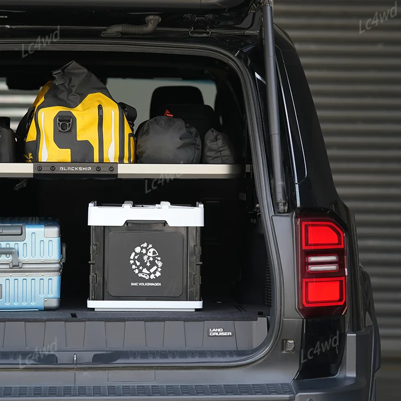 LC4WD Accessories Blackship Aluminum Rear Trunk Cargo Rack Storage Luggage Carrier For Toyota Land Cruiser LC250 LEXUS GX550H
