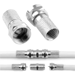 50PCS/Set High quality RG6 F Type Coaxial RF/AV Signal Cable Connector TerminalsPlugs