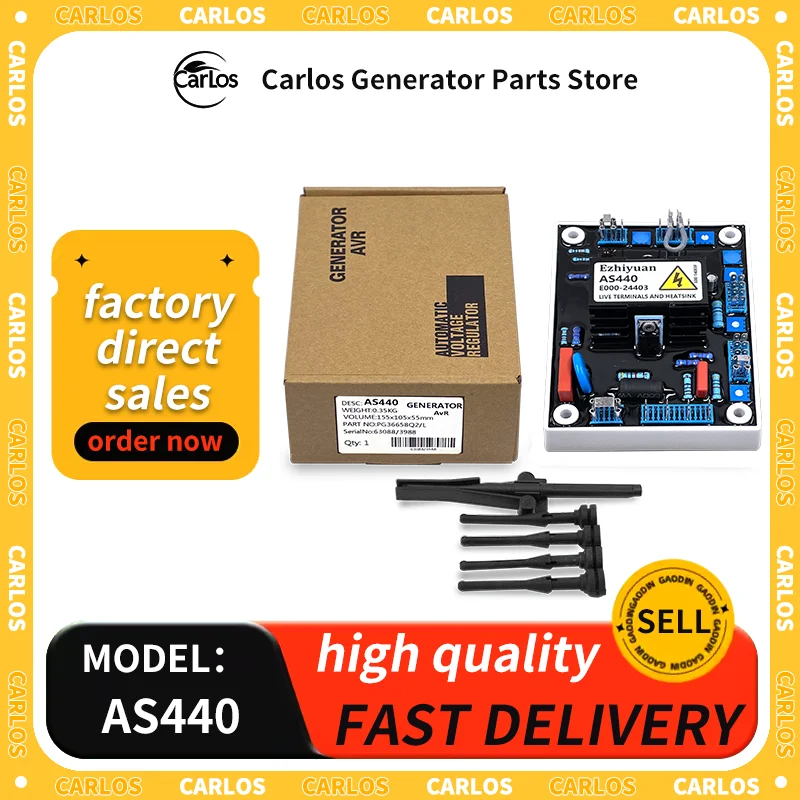 AS440  AVR Automatic Voltage Regulator Diesel Brushless Generator Stabilizer Power Generador Part