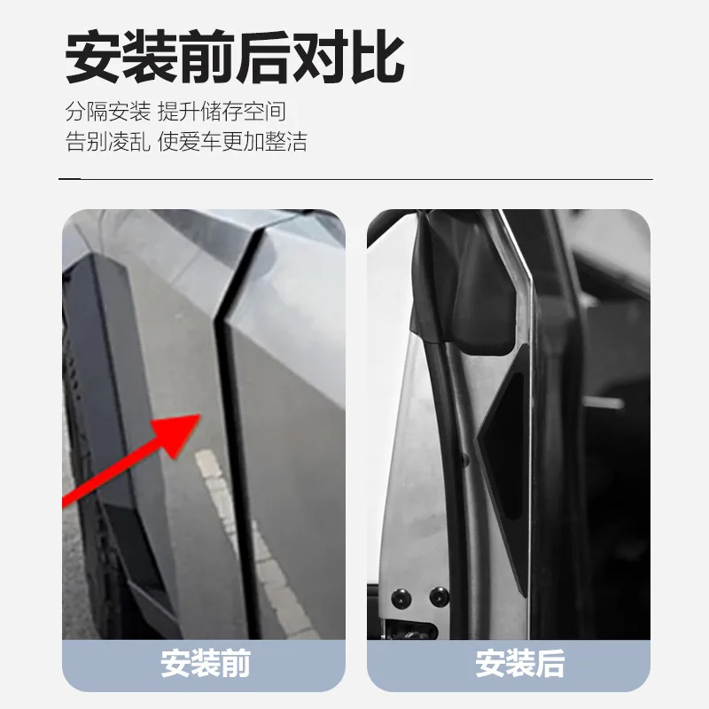 

Suitable for Cybertruck Silicone Door Handles, Cybertruck Scratch Resistant Hand Resistant Handprint Door Edge Protection Handle