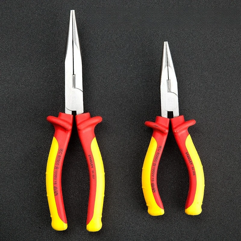 

Insulated nose pliers VDE high voltage resistant 1000V 6 inch 8.5 inch