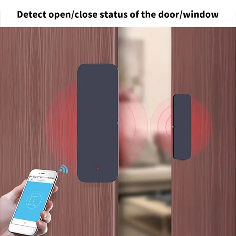 ABMF-Tuya Wifi Door Sensor Window Entry Sensor Security Burglar Magnetic Sensor Alarm Smart Life For APP Remote Control