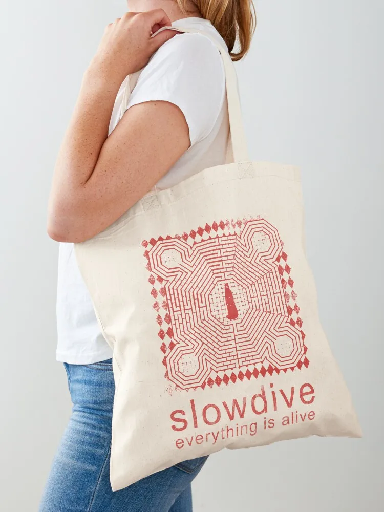Slowdive - everything is alive Tote Bag Women's beach bags canvas shopping bag Gift bags shopping bag logo