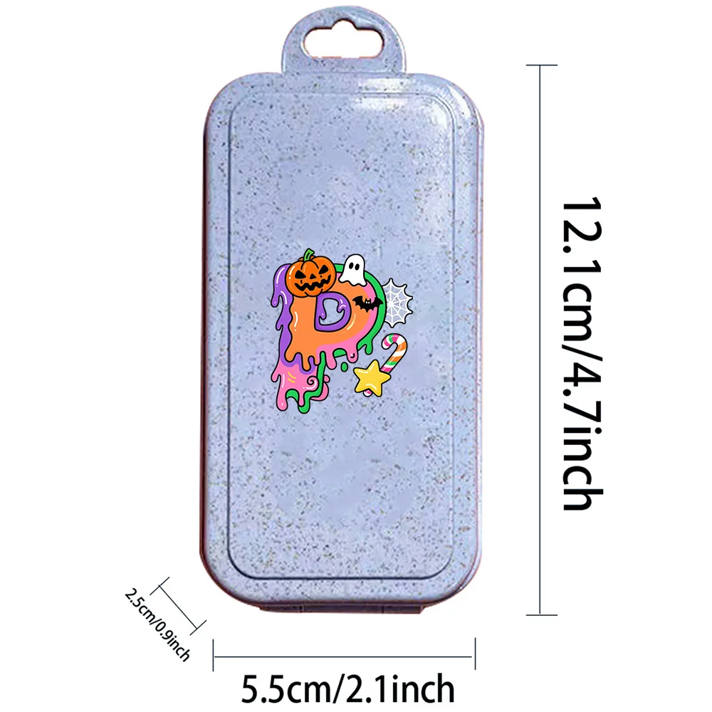 Stoviglie portatili riutilizzabili Stoviglie portatili staccabili Set di paglia di grano Accessori da campeggio per picnic Modello di lettere di caramelle