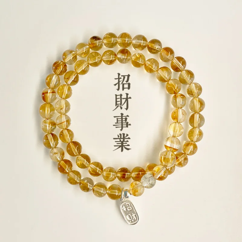 

Натуральный желтый браслет-пагода из бисера, штабелируемый женский браслет, уникальный дизайн, ювелирные изделия