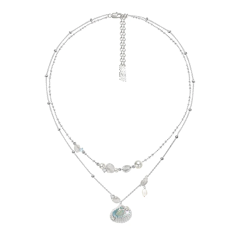 MASW Original Design Personality Delicate Shell Shape Necklace For Women 2025 Trend New Modern Jewelry Hot Sale Accessories