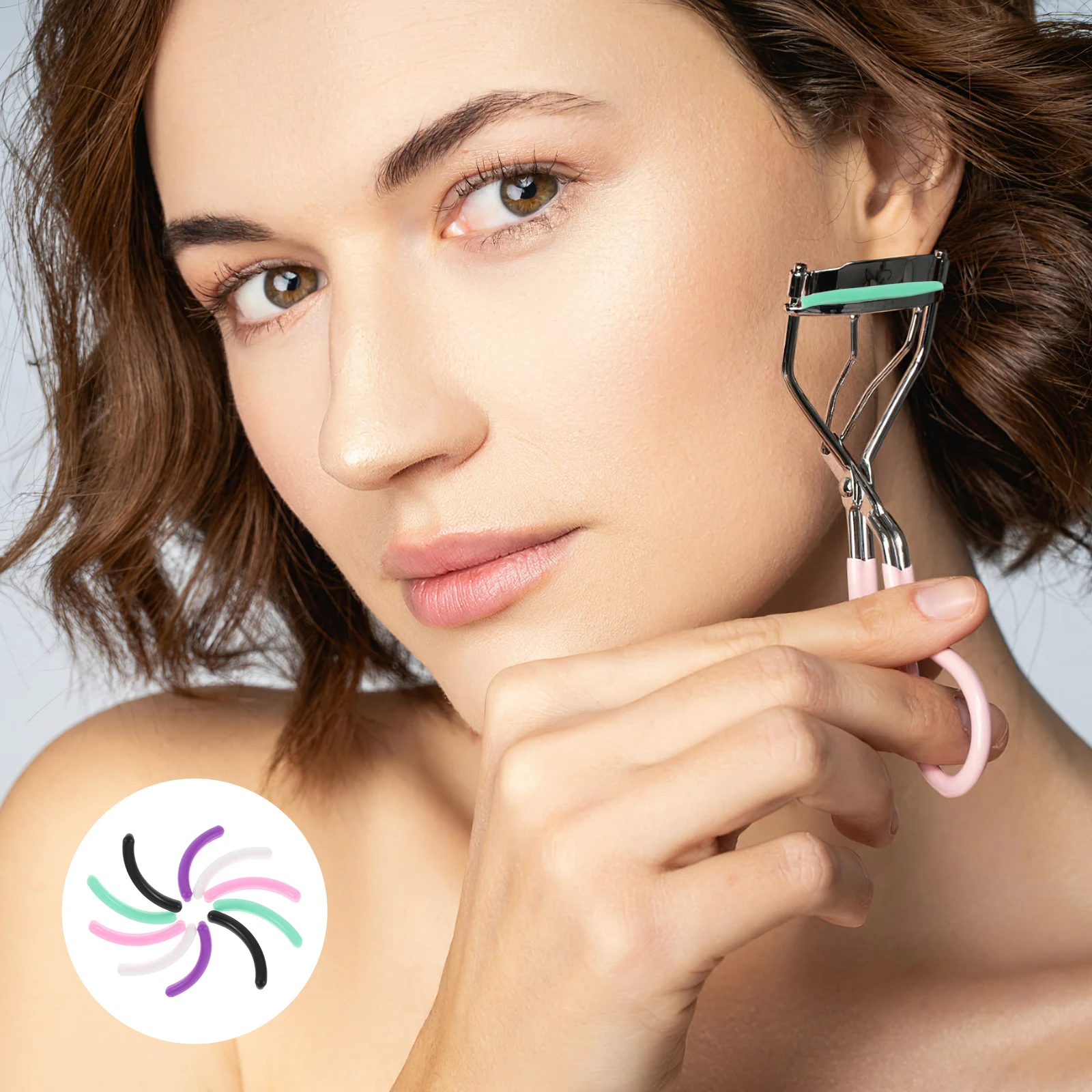 

48 Pcs Eyelash Curler Strip Replacement Pads Refills Hair Curlers Rubber Curling