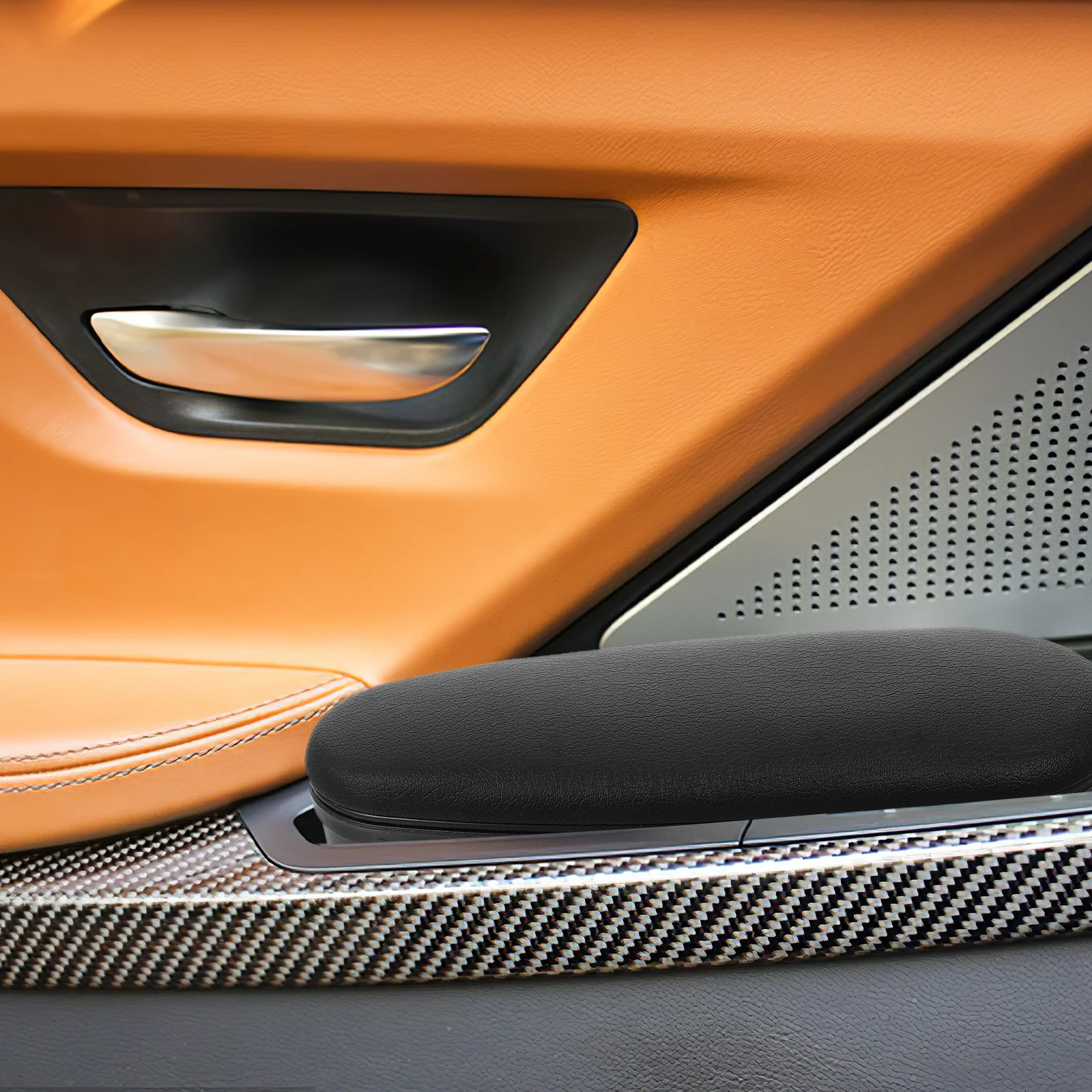 

1 pc Car Door Storage Box Black Random Style High Performance ABS Material Long Service Uses Car Elbow Rest Interior